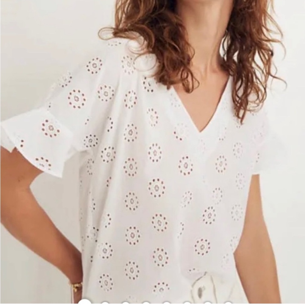 MADEWELL White lace blouse